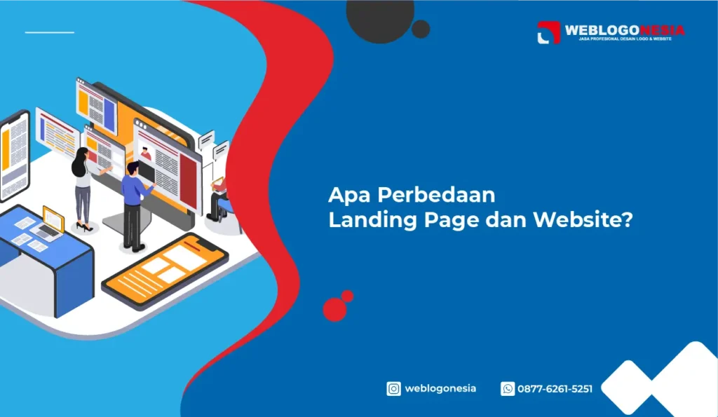 perbedaan landing page dan website